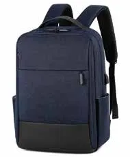 Leather Fabric Backpack