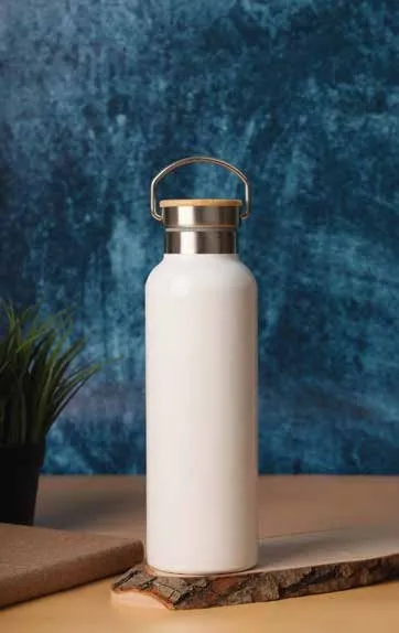 Stainless Steel Bamboo Flask
